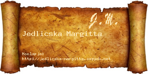 Jedlicska Margitta névjegykártya